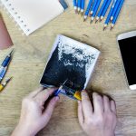 ostre ołówki nożem do cięcia