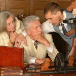 Towarzysze gangsterów z bronią w stylu retro