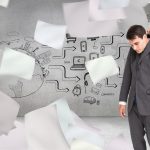 Złożony wizerunek biznesmena obwieszenie