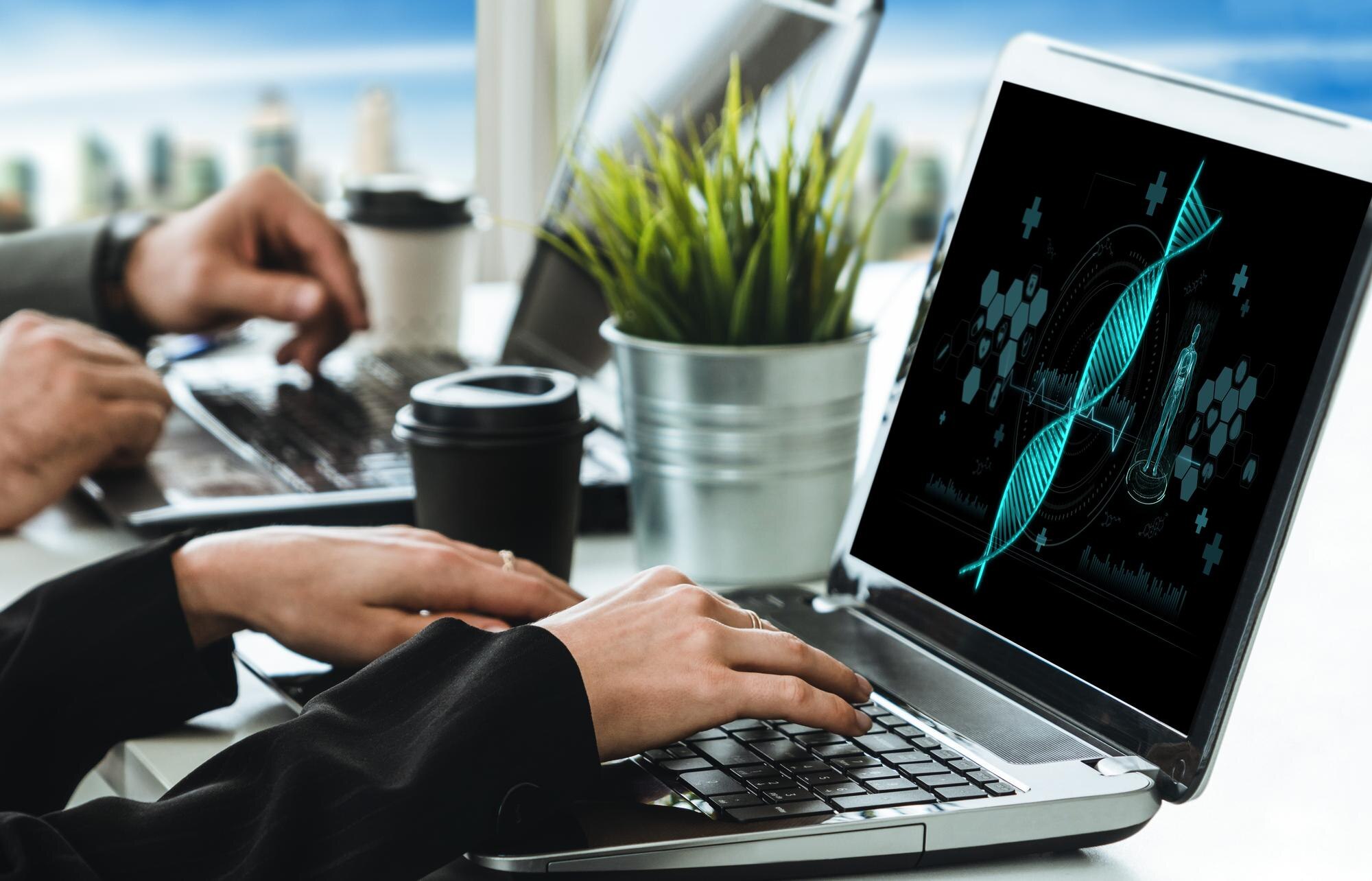 Technologia medyczna i futurystyczne oprogramowanie komputerowe dla opieki zdrowotnej