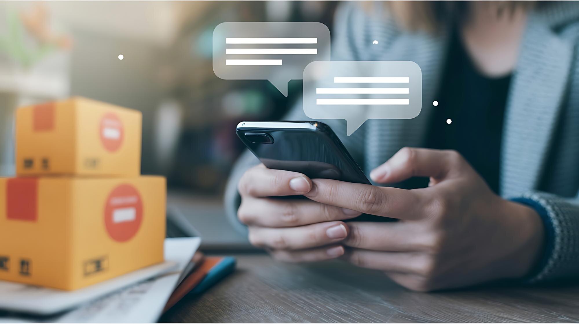 Managing Online Orders and Customer Service via Smartphone