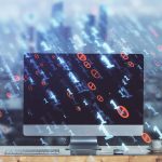 Rysunek motywu technologicznego i tabela z komputerem Wielokrotne narażenie Pojęcie informacji