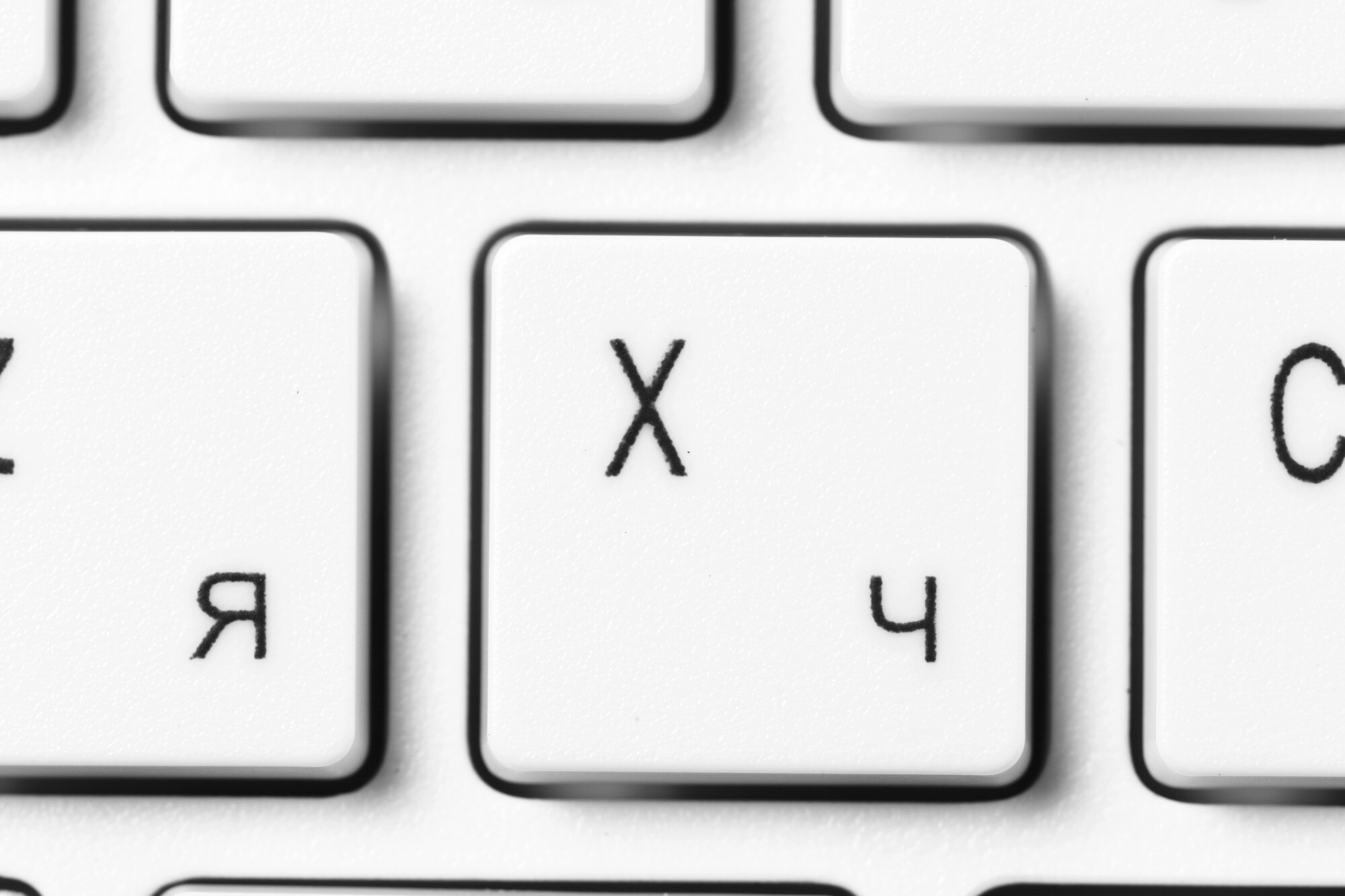 bliska białej klawiatury komputera