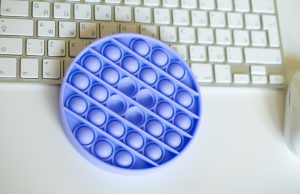 Wysoki kąt widzenia klawiatury komputerowej